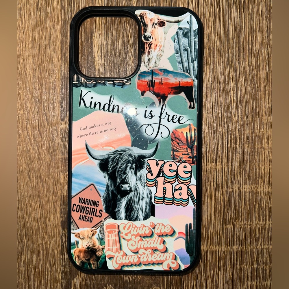 Colorful Western-Themed Phone Case